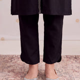Nyra Matt Black Embroidered Kurta Set