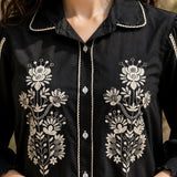 Cotton Embroidered Shirt Top