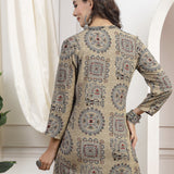 Ethnic Motif Printed Tassel Detail Kurti
