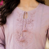 Cotton Linen Embellished Co-Ord Set Set