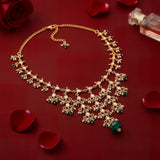 Emerald Green Vanya Multilayer Bead Necklace