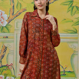 Aavya Burnt Orange Printed Co-ord Set