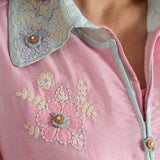 Ishani Cherry Blossom Applique Embroidered Co-ord Set