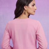 Meher Light Pink Embroidered Suit Set