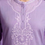 Avni Lavender Embroidered Kurta Set