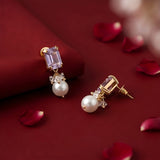 Sia Swarovski Pearl Earrings