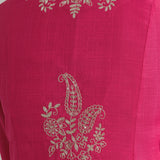Saanvi Hot Fuchsia Metallic Embroidered Kurta Set