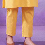 Avni Yellow Embroidered Kurta Set