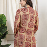 Ethnic Motif Printed Tassel Detail Kurti