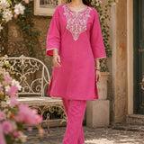 Pure Cotton Embroidered Co-Ord Set