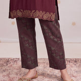 Inaya Scarlet Maroon Embroidered Kurta Set