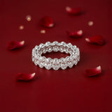 Silver Naira Clear Swarovski Ring
