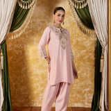Ishita Pink Embroidered Suit Set