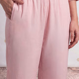 Gulabo Misty Pink Embroidered Kurta Set