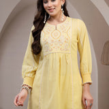 Cotton Linen Embroidered Top
