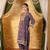 Lavanya Sunset Purple Embroidered Suit Set