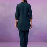 D.Teal  All-Over Printed Cotton Co-ord Set