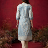 Arpora Spa Printed Linen Straight Kurta