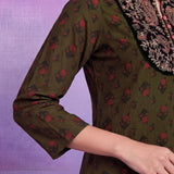 Mahira Olive Printed Co-ord Set
