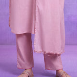 Meher Light Pink Embroidered Suit Set