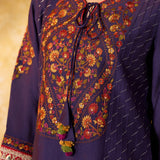Nysa Violet Purple Embroidered Farshi Suit Set