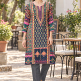 Viscose Rayon Ethnic Printed Kurta Trouser Set