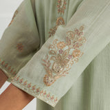 Aafiya Mint Green Embroidered Suit Set