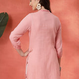 Ethnic Motif Embroidered A-Line Kurti