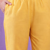 Avni Yellow Embroidered Kurta Set