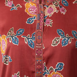 Aarohi Brick Red Printed Top