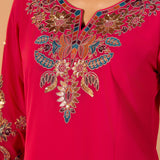 Aaradhya Antique Pink Embroidered Suit Set