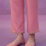 Light Pink Dori Embroidered Straight Suit Set