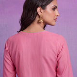 Green Terylene Straight Kurta Set with Dupatta