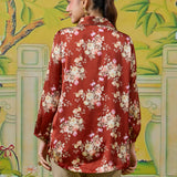 Eshara Classic Navy Floral Printed Shirt