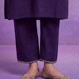 Amaira Purple Embroidered Kurta Set