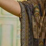 Aurelia Olive Garden Printed Kaftan Set