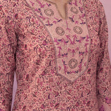 Pink All-Over Placement Printed Straight Suit Set
