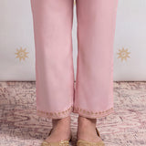 Gulabo Misty Pink Embroidered Kurta Set