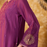 Esha Mulberry Purple Embroidered Suit Set