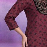 Mahira Maroon Printed Co-ord Set