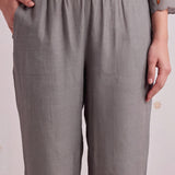 Aayat Silver Grey Embroidered Kurta Set