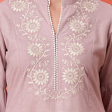 Cotton Blend Embroidered Co-Ord Set