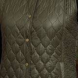 Alba Green Sleeveless Puffer Jacket