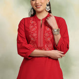Pure Cotton Paisley Embroidered Co-Ord Set