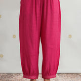 Saanvi Hot Fuchsia Metallic Embroidered Kurta Set