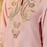 Ishita Pink Embroidered Suit Set
