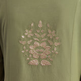 Aaravi Pastel Green Foil Applique Embroidered Suit Set