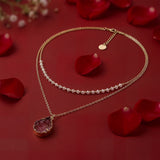 Meher Amethyst Druzy Crystal Necklace