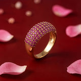Fuchsia Elina CZ Ring