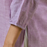 Elara Frost Lilac Embroidered Shirt